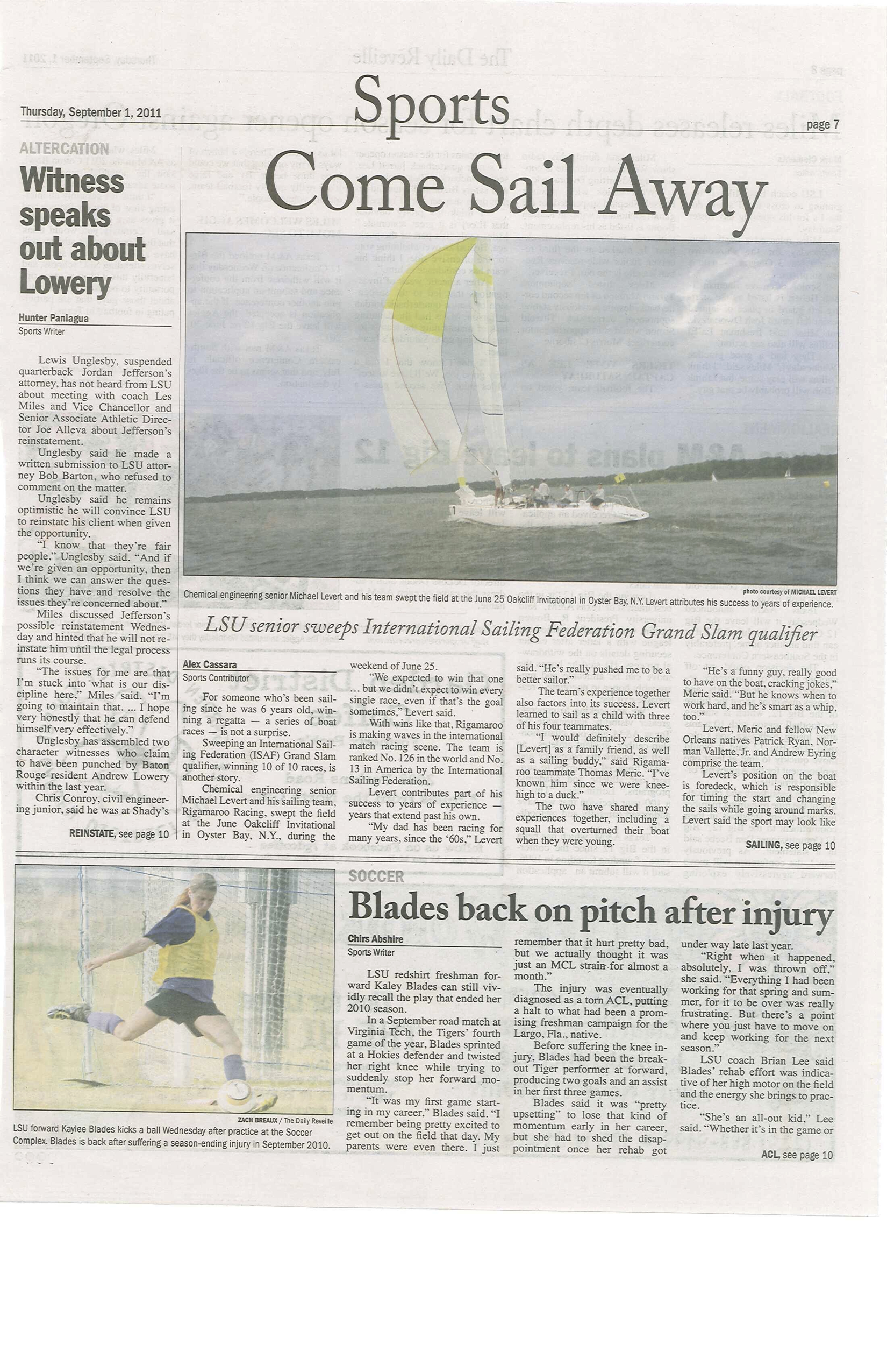 In the LSU Campus Newspaper